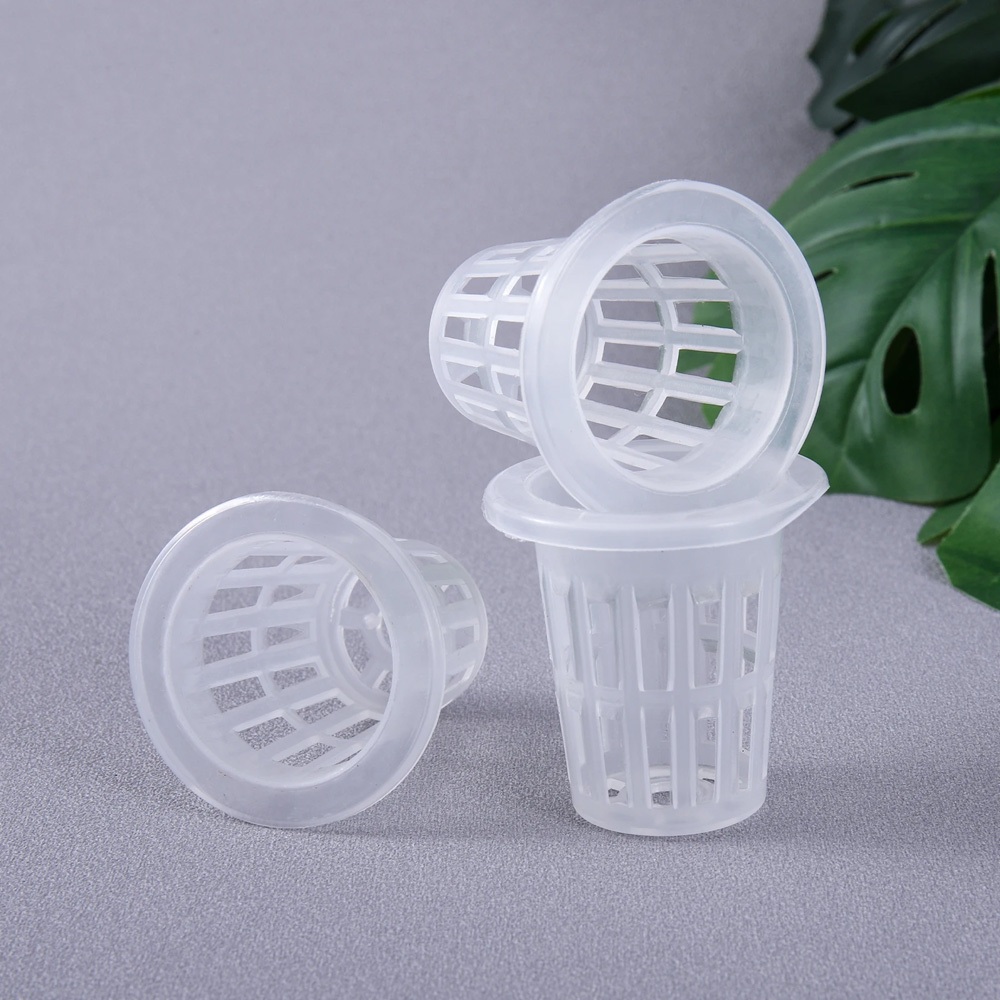 10/20/50 ชิ้น Hydroponic ปลูกตะกร้า Soilless การเพาะปลูกสุทธิหม้อพืชผักปลูกเนอสเซอรี่ถ้วยฟองน้ํา Fixator คอนเทนเนอร์