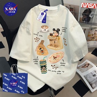 【พร้อมส่ง】🔥NASA  ทรงโอเวอร์ไซส์ คอกลม แขนสั้น ใส่ได้ทั้งชายห…