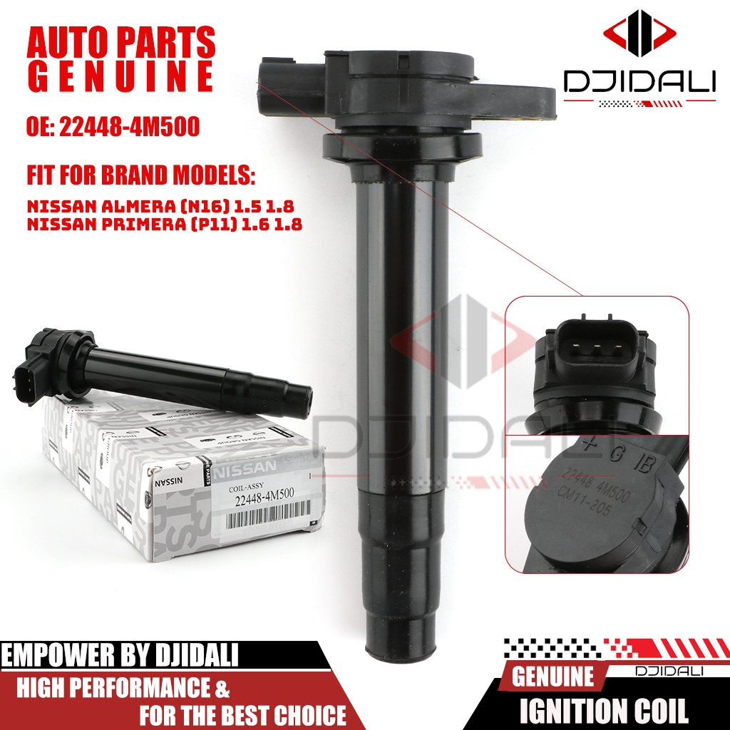 คอยล ์ จุดระเบิด 22448-4M500/CM11-2005 สําหรับ Nissan Almera (N16🏠 1.5 1.8 PRIMERA (P11TOP 1.6 1.8