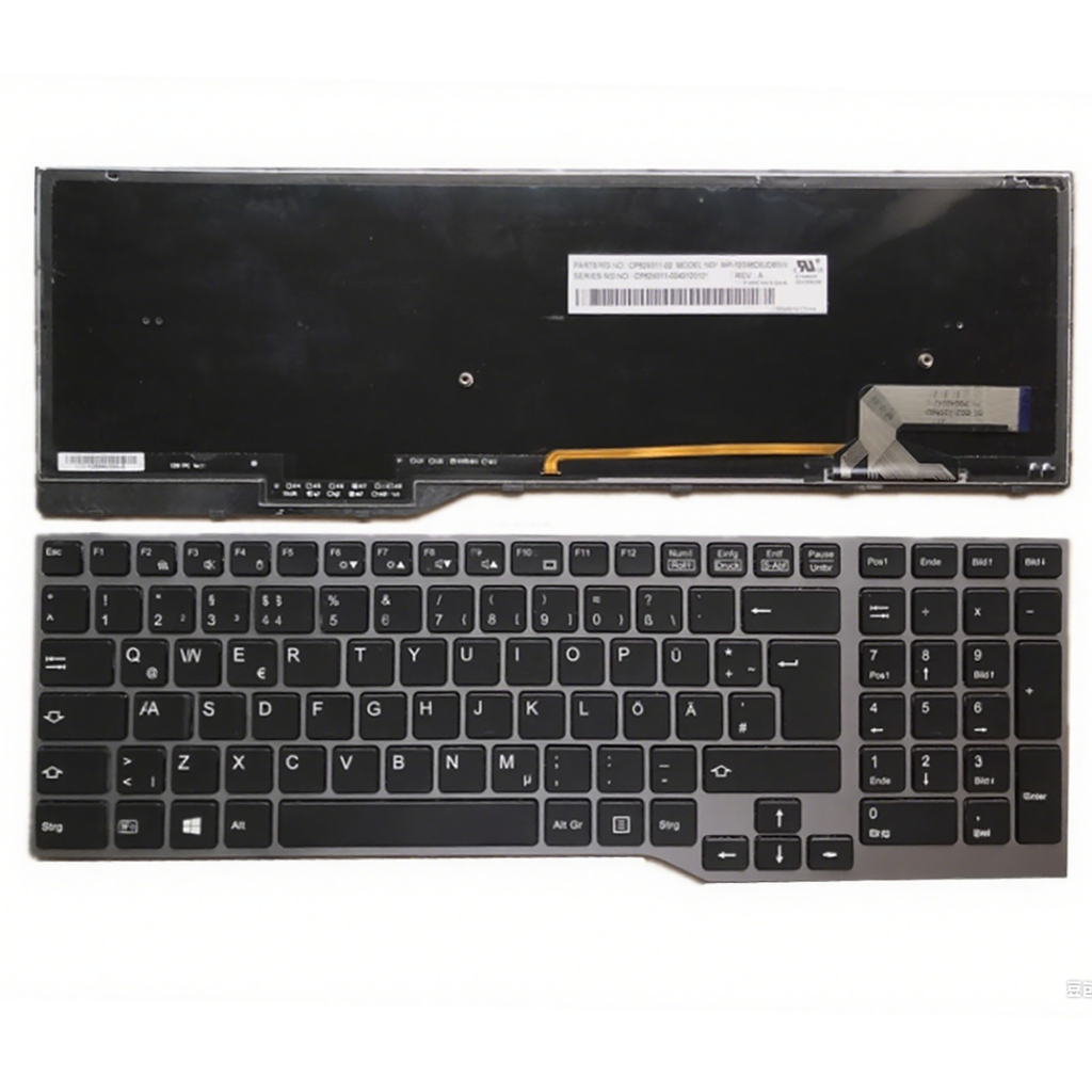 GR สําหรับ Fujitsu Lifebook E554 E556 E753 E754 E756 F736 H730 H760 H770 แล็ปท็อปคีย์บอร์ด Backlight