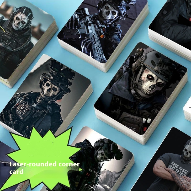 Call of Duty ghost konig 48 การ์ดขนาดเล็กอะนิเมะเกม lomo การ์ดอุปกรณ์ต่อพ่วงของขวัญ