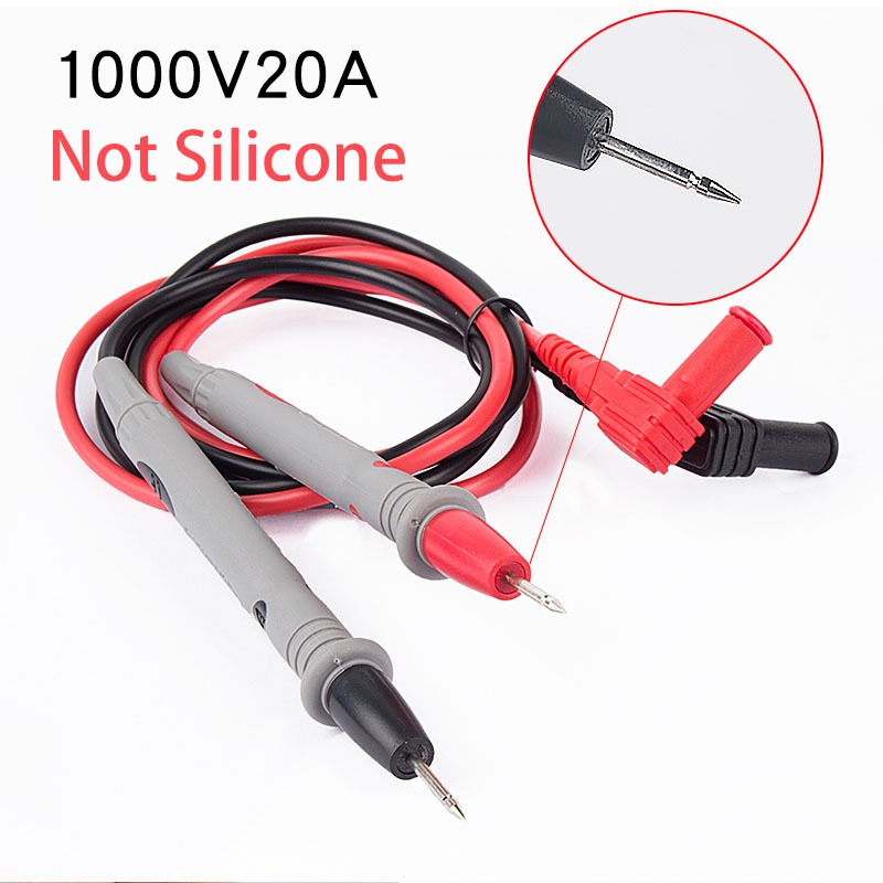 KUAIQU สายทดสอบมิเตอร์ 1000V 20A Test Lead Probe Multimeter เข็มละเอียดพิเศษ, ทนทาน, ทนต่อสนิม
