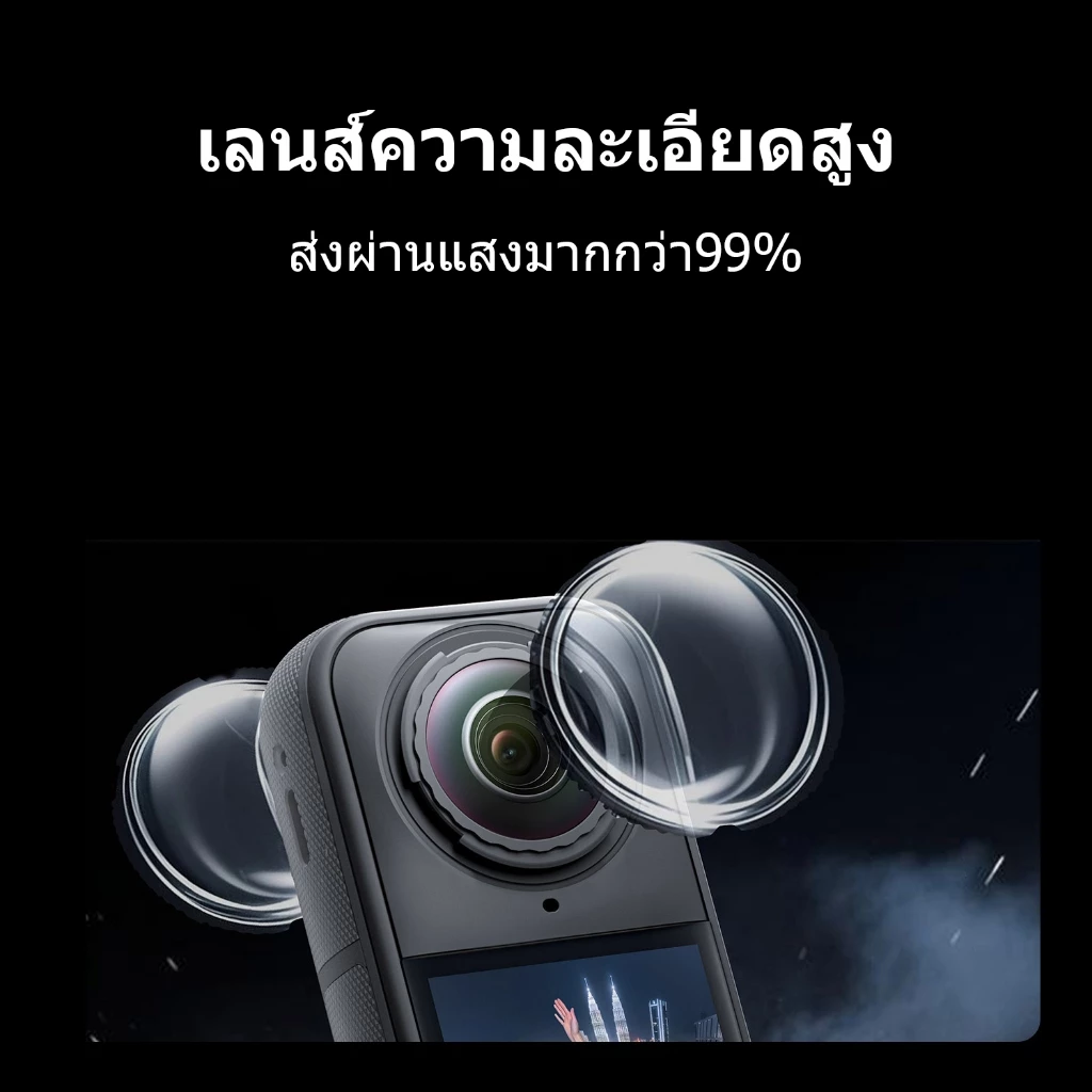 Insta360 X5 Lens Guard ตัวป้องกันเลนส์ ตัวป้องกันเลนส์กล้อง Insta360 X5 อุปกรณ์เสริม - (OEM) thumbnail 4