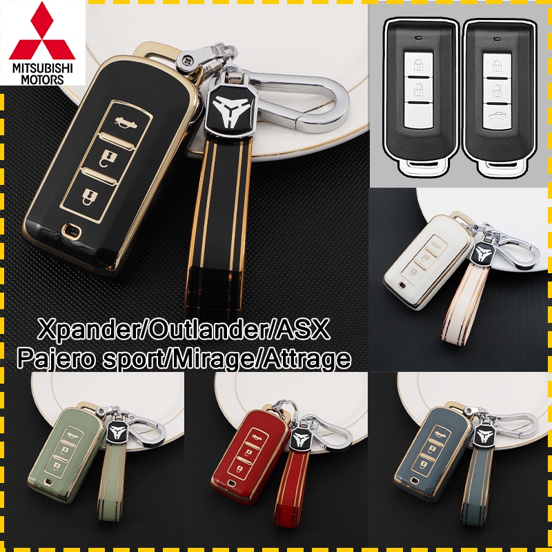 ปลอกกุญแจปุ่ม Mitsubishi Motors 2/3 สําหรับ Montero/Strada/Xpander/Triton/Pajero sport/Mirage/Attrage/Outlander/ASX/X Force เคสกุญแจ