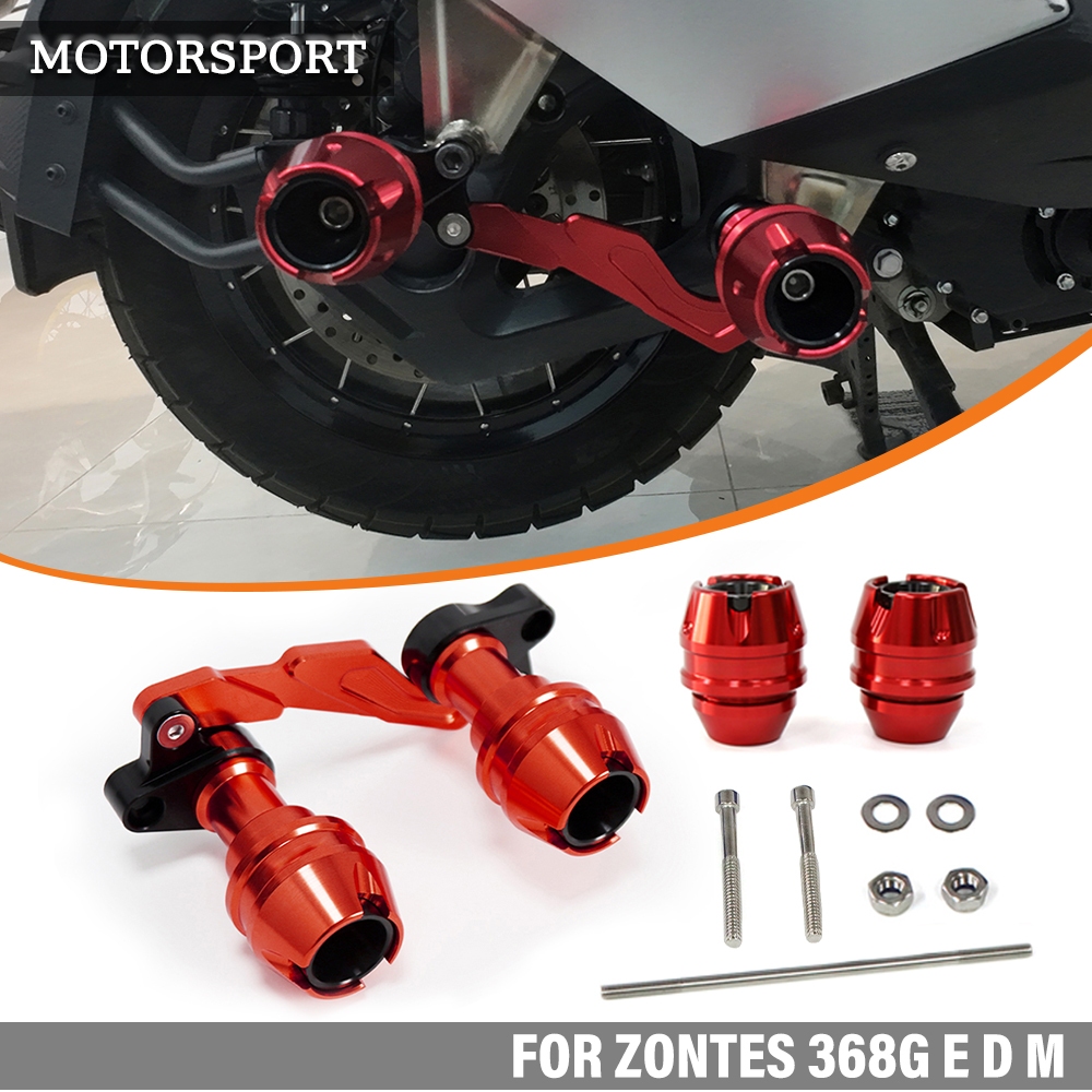 เหมาะสําหรับ ZONTES 368G EM 400G 2024-2025 การปรับเปลี่ยนรถจักรยานยนต์ด้านหน้า Anti DROP Ball และด้านหลังไอเสีย Anti DROP Ball Anti fall protection bar