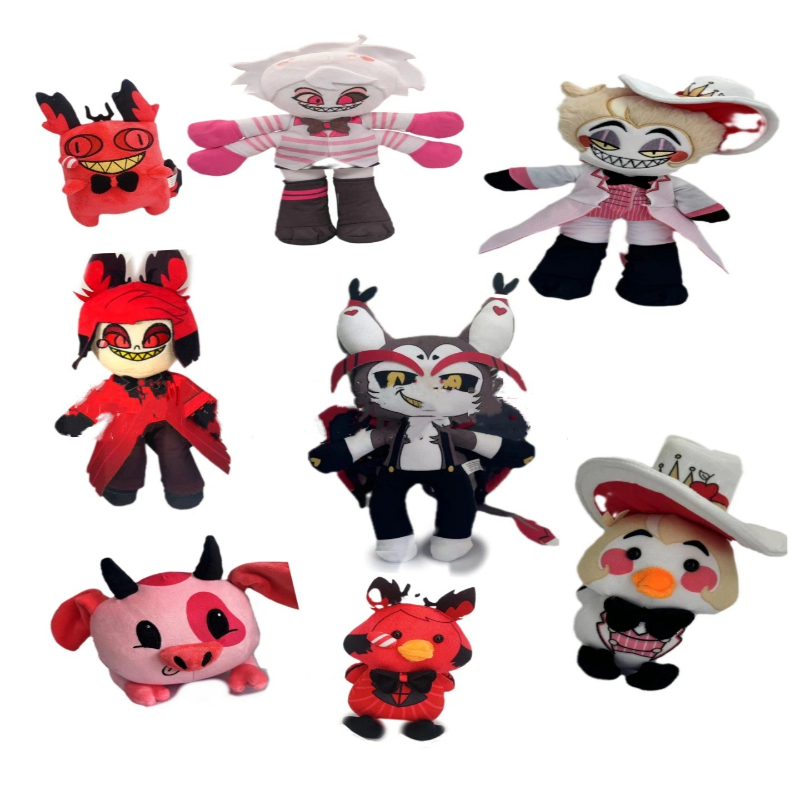 Hazbin โรงแรมอะนิเมะ Lucifer ตุ๊กตา Husk ตุ๊กตา-ผ้ายัดไส้ของเล่นที่สมบูรณ์แบบเป็นของขวัญของเล่นสําหรับเด็ก