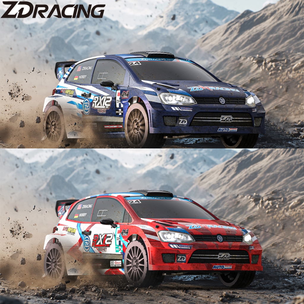 ZD RACING RX12 1/12 RC Rally รถ 4WD Brushless RTR สําหรับรีโมทคอนโทรลไฟฟ้ารุ่นรถยนต์ผู้ใหญ่ของเล่นเด