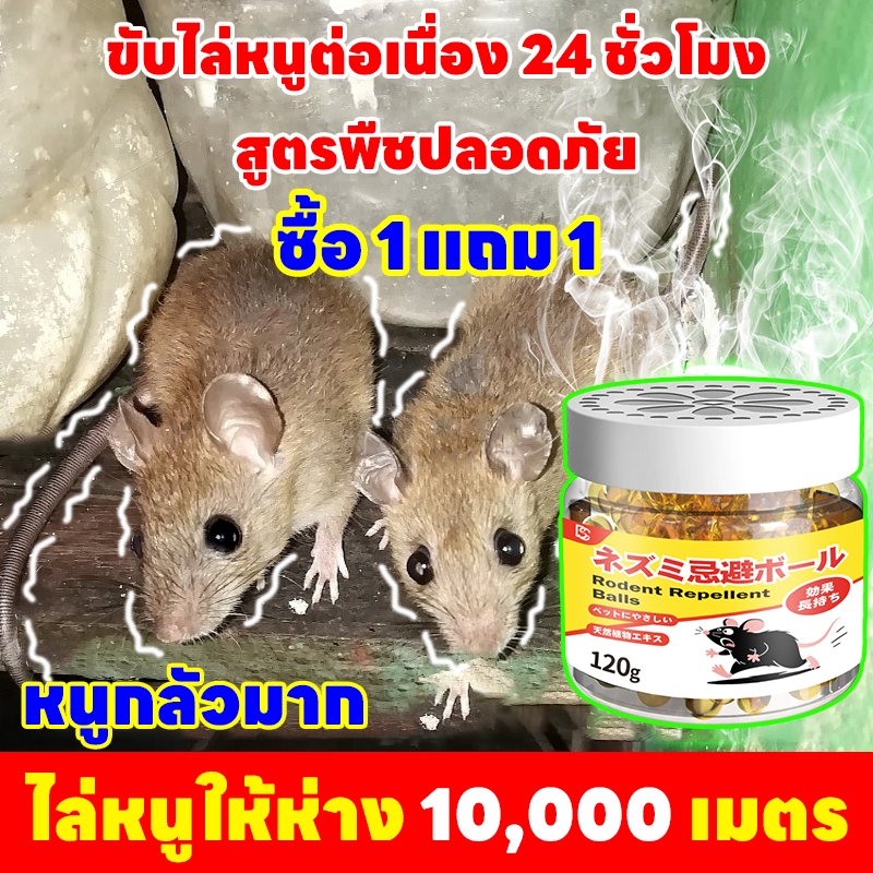 🐀ซื้อ 1 แถม 1 🐀เจลไล่หนู ไล่หนู ลูกเหม็นไล่หนู ยาไล่หนู กำจัดหนู เจลไล่หนูในรถ ผลิตจากธรรมชาติ 120g ปลอดภัย