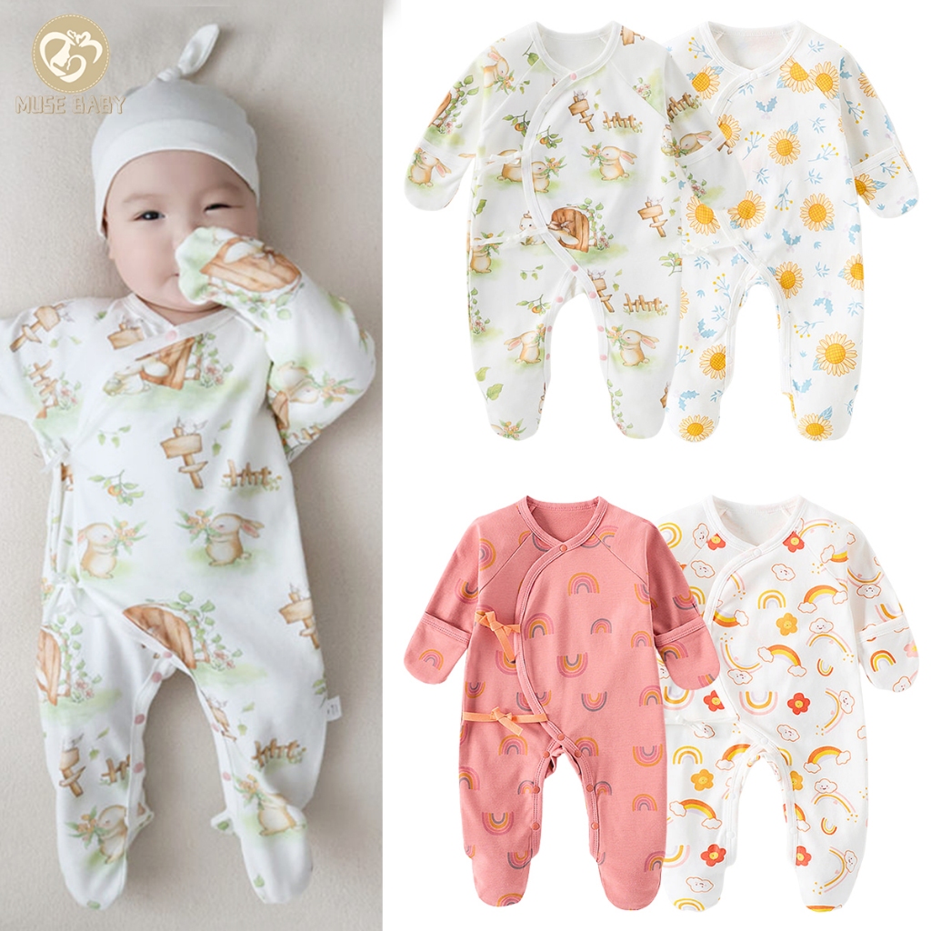 ป้องกันรอยขีดข่วนใบหน้าป้องกันเด็กแรกเกิดชุดเกราะ แขนยาวเสื้อผ้าเด็ก