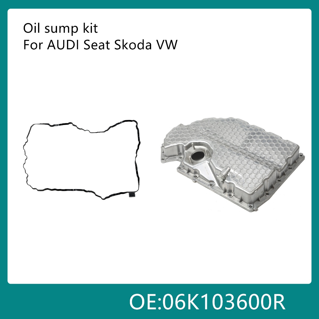 ชุดกระทะและปะเก็นน้ํามันล่างเหมาะสําหรับกอล์ฟ Tiguan Audi A3 Q3 06K103600ร 06เค103598เอส 06เค103598S