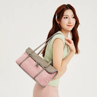 BOSTANTEN Book Tote Bag กระเป๋าสะพายไหล่ผู้หญิง ทรงคลาสสิก ความจุใหญ่ ดีไซน์ทันสมัย สไตล์เรียบง่าย ใช้งานอเนกประสงค์ เหมาะสำหรับทุกโอกาส