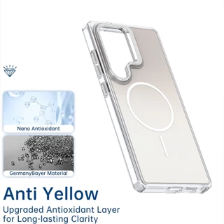 Bright-สี Chameleon แม่เหล็กดูดสําหรับ Samsung S23 S23P S22U S23U S24 S25 S24P S25P S24U S25U เคสโทรศัพท์แข็งสไตล์ใหม่