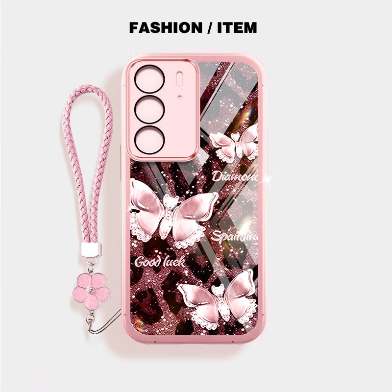 สําหรับOppo Realme C85 C71 C75X C75 C65 C55 4G Narzo N55 ปลอกVRQR Darkสีผีเสื้อSeriesกันกระแทกเคสโทร
