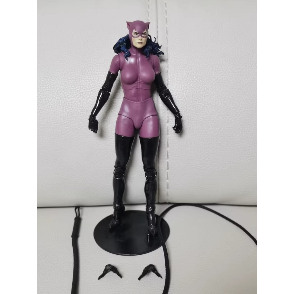 (ไม่มีกล่อง) McFarlane DC Knightfall Retro Catwoman Action Figure