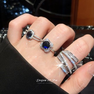 แหวนแฟชั่นทรงเรขาคณิต เปิดแหวนสำหรับนิ้วชี้ ส่งเสริมบุคลิกภา…