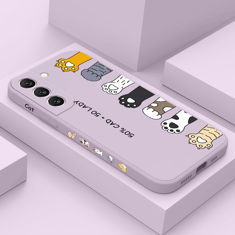SAMSUNG Cats Pawเคสโทรศัพท์สําหรับSamsung Galaxy S23 Ultra S22 Plus S21 FE S20 5Gปกอ่อน