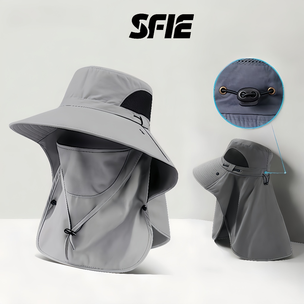 หมวกตกปลา กันแดด กันลม กันน้ำ เหมาะสำหรับตั้งแคมป์และเดินป่า