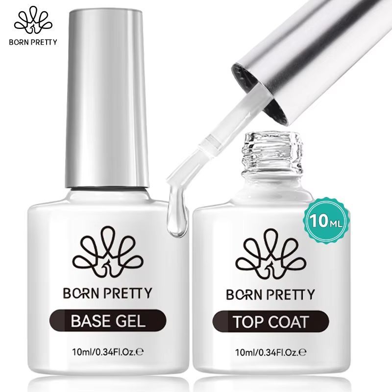 BORN PRETTY 10ml Super Top Coat No Wipe Matte Top เล็บเจลโปแลนด์โปร่งใส Soak Off UV LED Nail Art เจลฐานเจล