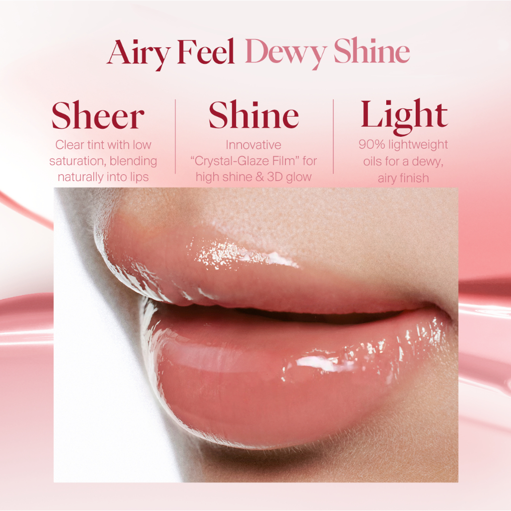JOOCYEE أحمر شفاه Lucent Glazed Rouge خفيف جداً — صورة 3