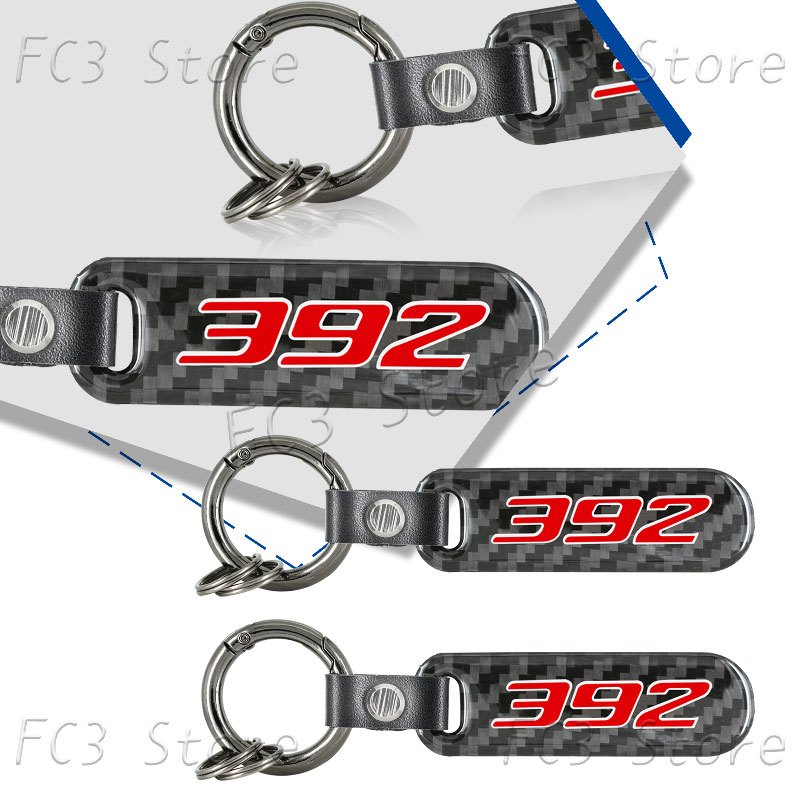 392 โลโก้สัญลักษณ์รถคาร์บอนไฟเบอร์สไตล์พวงกุญแจหนังพวงกุญแจสําหรับ Journey Hemi Charger Durango Cali