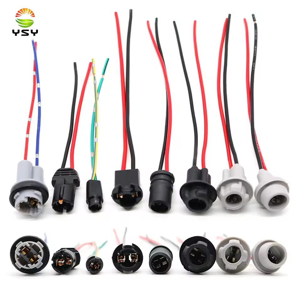 1PCS T10 W5W T5 T15 Soft ผู้ถือหลอดไฟอะแดปเตอร์ LED หลอดไฟเชื่อมต่อซ็อกเก็ต Wedge ฐานปลั๊กสายไฟสายไฟ
