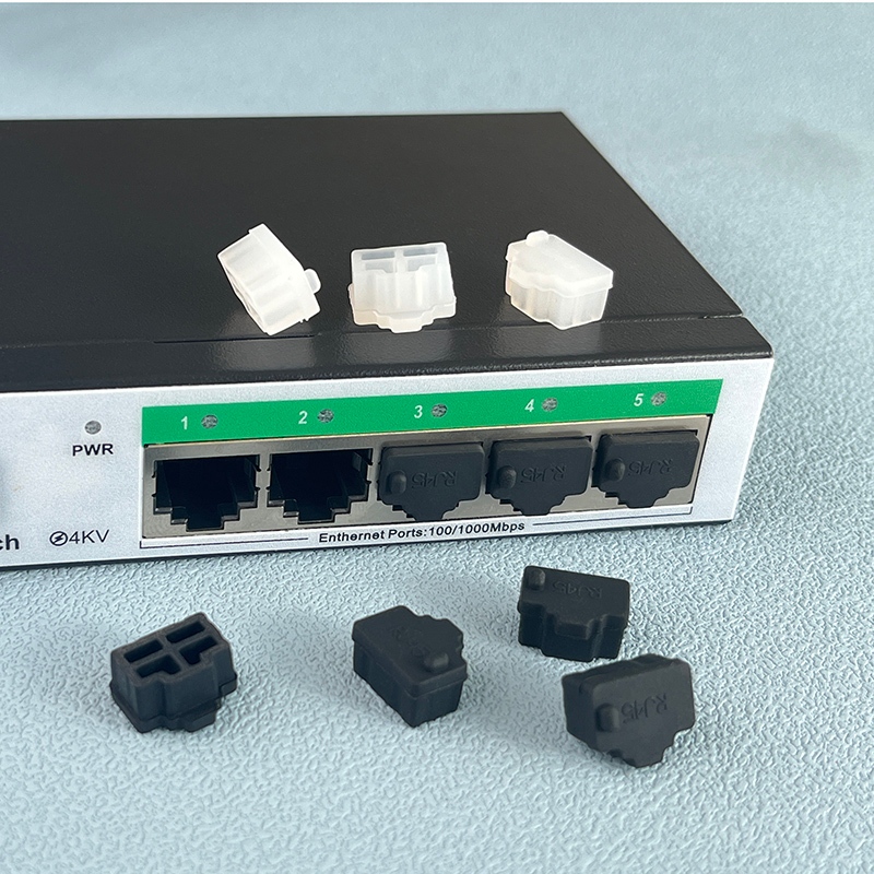 ชุด 10 ชิ้นRJ45, SFP, QSFP, USB A, Type C, HDMI, DP, RJ11, ปลั๊กพอร์ตเครือข่าย, ปุ่มซ็อกเก็ตซิลิโคน