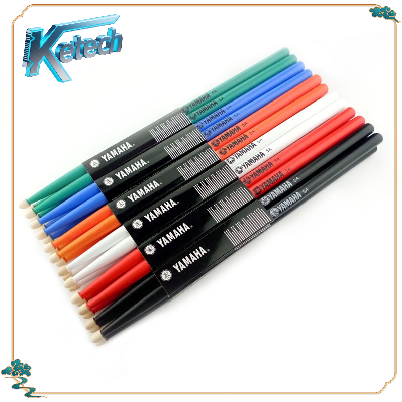 YAMAHA Professional กลองสติ๊ก 5A Hickory วอลนัทไม้ 5A ไม้กลอง 7A เครื่องดนตรีกลองสติ๊กหนึ่งคู่