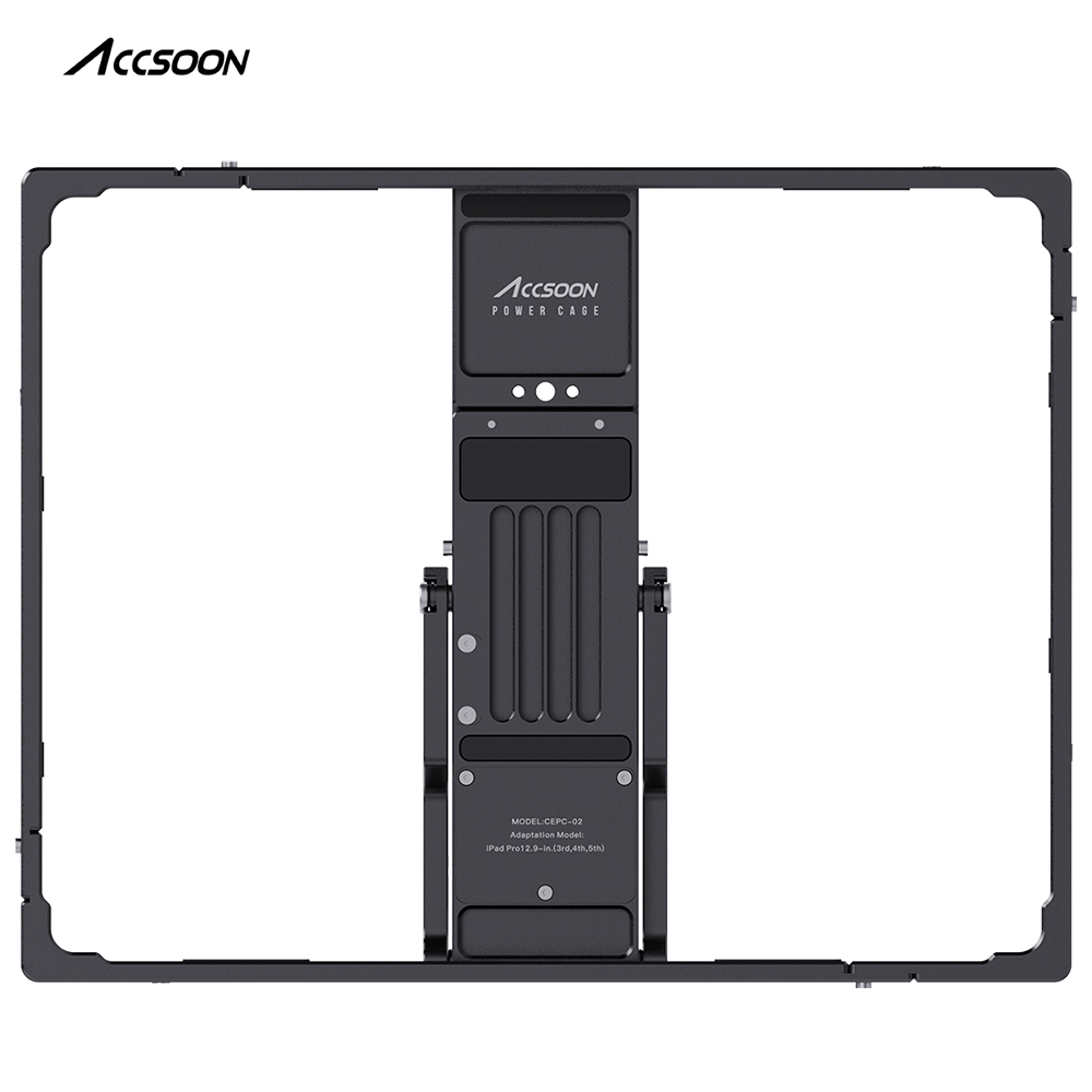 ACCSOON CEPC-02 Cage Wireless Video Audio Transmission Viewing Kit พร้อมที่ยึดแบตเตอรี่สําหรับ 12.9 