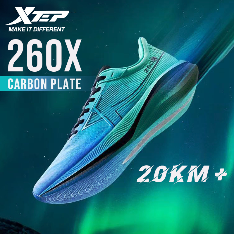 【xtep】260X | รองเท้าวิ่งผู้ชาย Race Training Carbon Plate Marathon Running Shoe Rebound มากกว ่า 85 