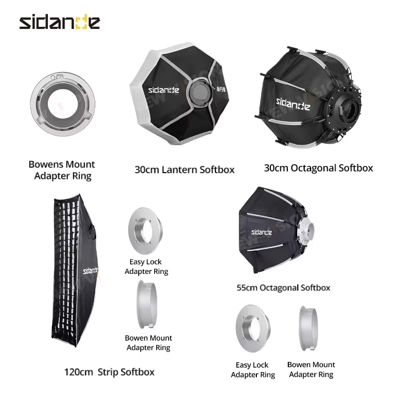 SIDANDE Softbox mount to Bowens Mount Adapter Ring Spotlight Reflector Diffuser สําหรับ Sidande Q40 