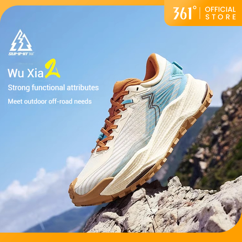 361 Degrees Wuxia 2.0 รองเท้าวิ่งกลางแจ้งสำหรับผู้ชายแบบครอสคันทรี 672542201 672542214
