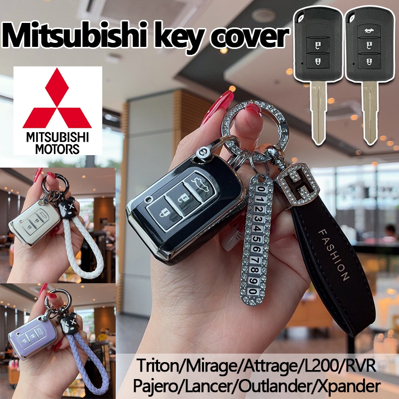เคสกุญแจรถ Mitsubishi Triton/Mirage/Attrage ปลอกกุญแจ Triton เคสกุญแจรีโมท Mirage พวงกุญแจ Attrage
