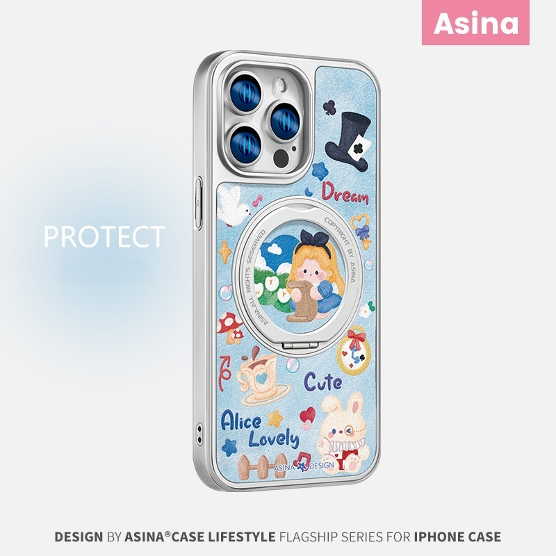 In Wonderland เคสโทรศัพท์ Anti-Fall สําหรับ iPhone 16 Promax 15 Promax 11 12 13 14plus 15plus 16e 16plus 15pro