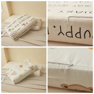 1ชิ้น ปลอกหมอนยางพารา latex pillowcase ผ้าฝ้ายแท้ Kitty Pooh Strawberry Bear คิตตี้ หมีแพนด้า การ์ตูน 30*50ซม. 40*60ซม.