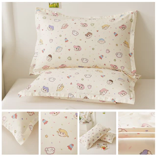 ผ้าฝ้าย 100% ปลอกหมอน คิตตี้ Crayon Shin-chan pillowcase ดินสอสีชินจัง 30*50 ซม. 40*60 ซม.48*74 ซม.