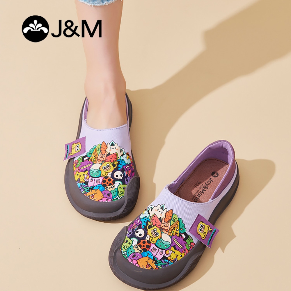 Joy&Mario รองเท้าผู้หญิง ทันสมัย ระบายอากาศ ใส่สบาย รองเท้าโลฟเฟอร์ผู้หญิง