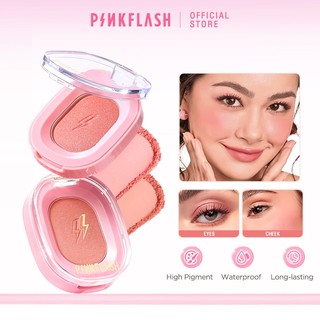 PINKFLASH High Pigment Blush Soft Waterproof Powder Naturally Pigmented Blusher Cruelty-Free Face Makeup OhMyHoney