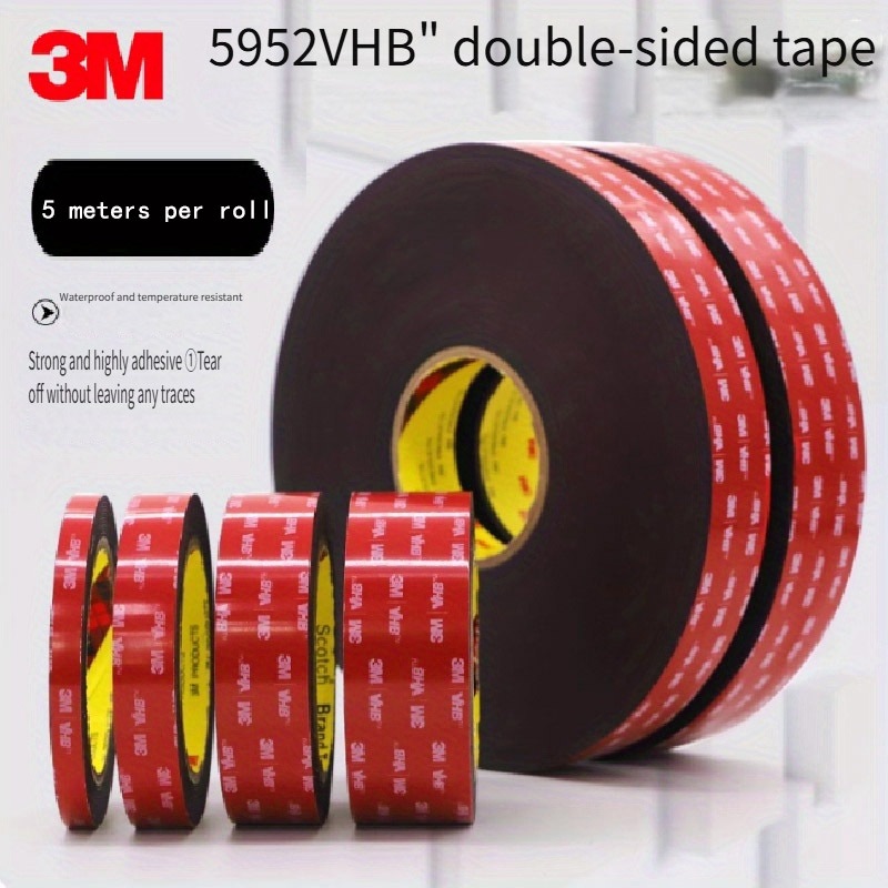 3M VHB กาวสองหน้า,เทปโฟมกันน้ําทนความร้อนความหนืดสูงหนา 0.8 มม.,5,10 เมตร