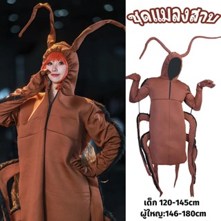 🔥ส่งไว จาก กทม🔥Cockroach Costume ชุดแมลงสาบ แมลงสาบผู้ใหญ่,เ…