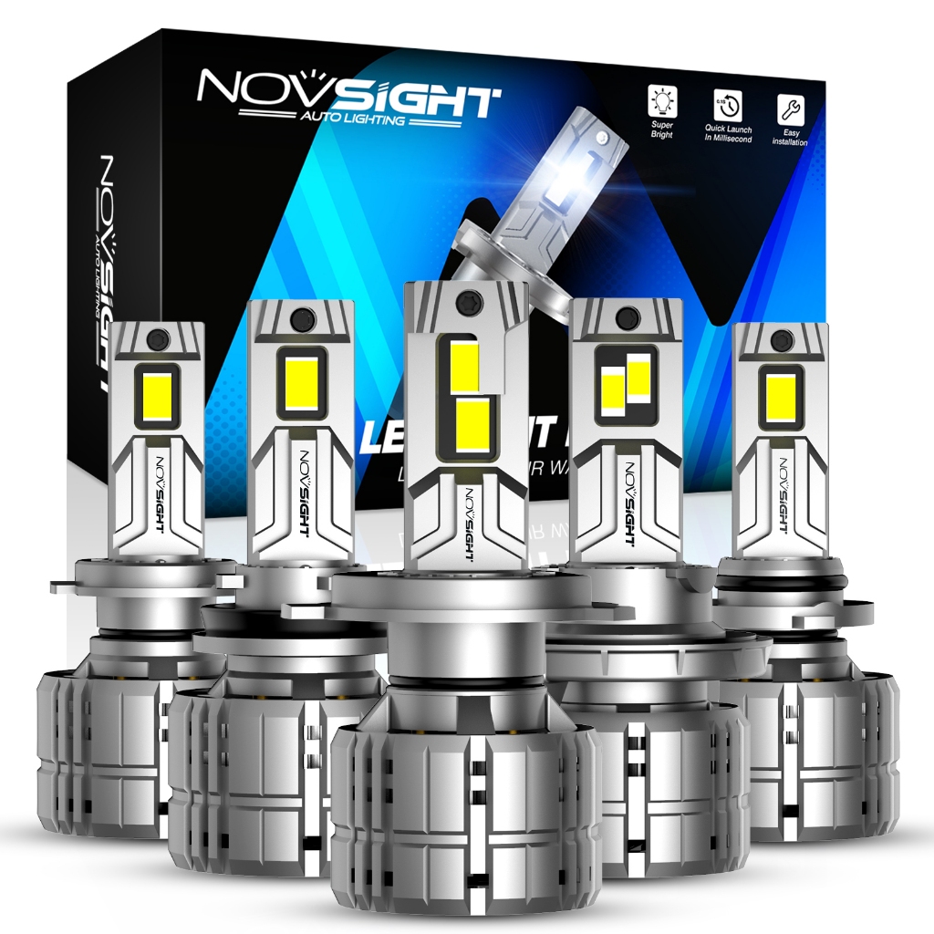 Novsight N60 H4 ไฟหน้ารถ LED H11 H7 9005 9006 9012 D Series 200W 40000LM 6500K