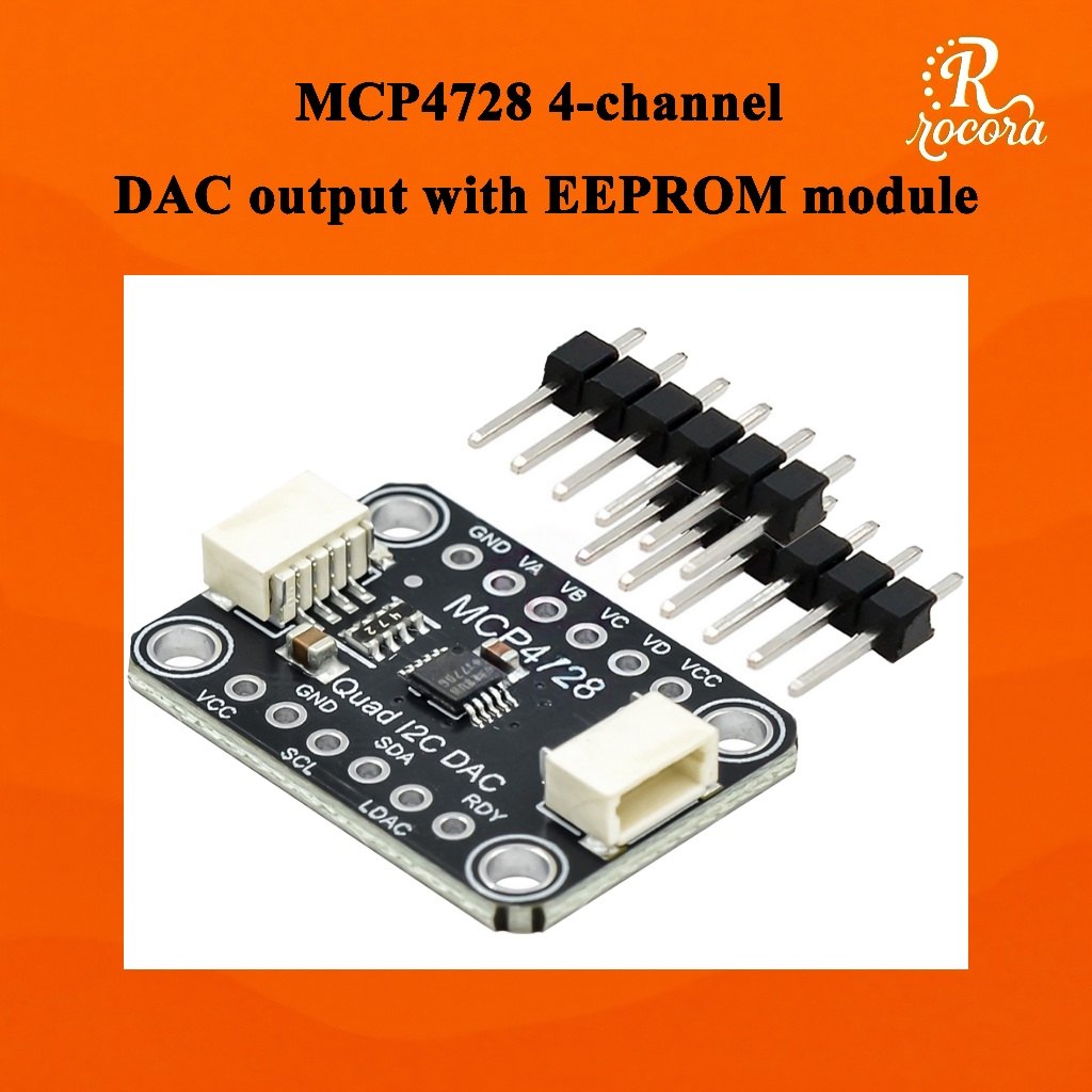 MCP4728 โมดูล DAC Quad 12 บิตพร้อม EEPROM I2C STEMMA QT Qwiic