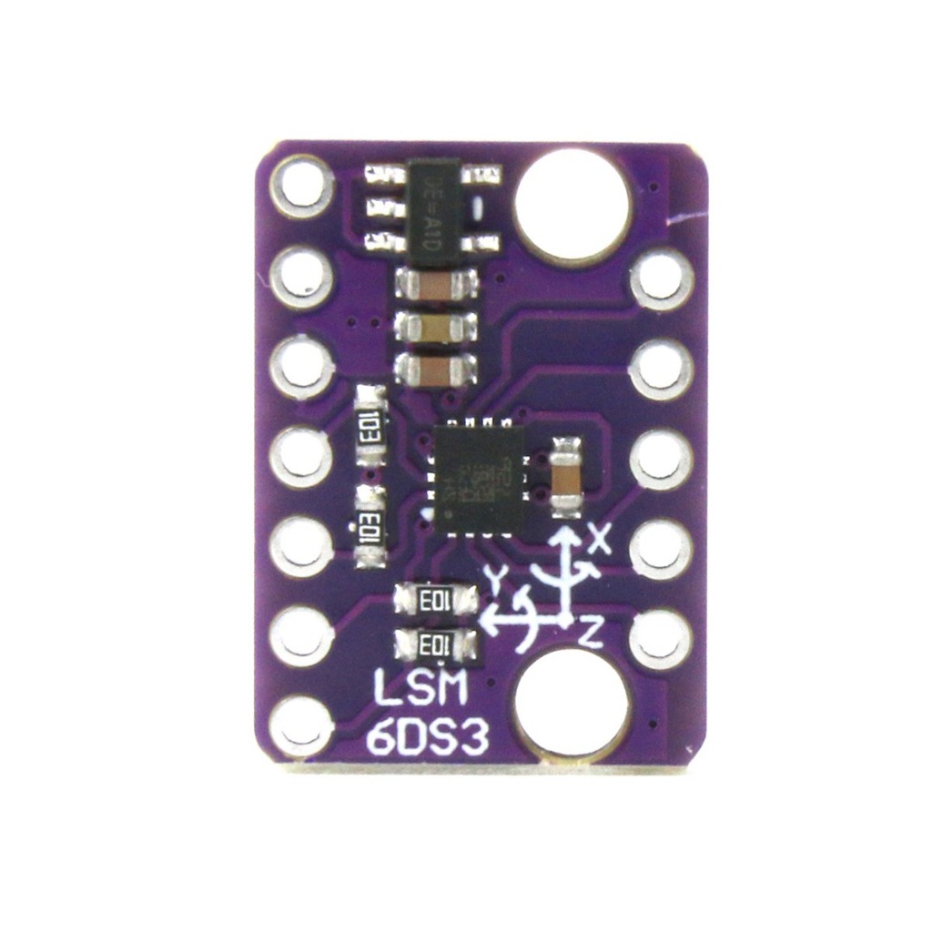 LSM6DS3 โมดูลคันเร่งมุมเอียง Gyroscope Sensor FIFO IIC/SPI เกียร์โมดูลอิเล็กทรอนิกส์