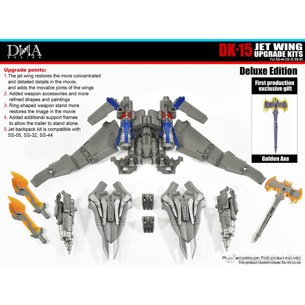 2025 ใหม่ Transformed DNA DNA dk15 Accessory Kit อัพเกรดอุปกรณ์เสริม (ไม่รวมหุ่นยนต์หลัก เพียงแพ็คเก