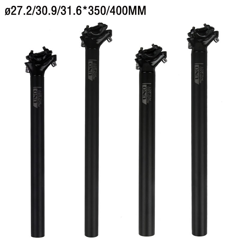 Uno Seatpost อลูมิเนียมเบามาก 6061-T6 จักรยานเสือภูเขา Seatpost ขนาด 25.4/27.2/28.6/30.9/31.6x350/400 มม.