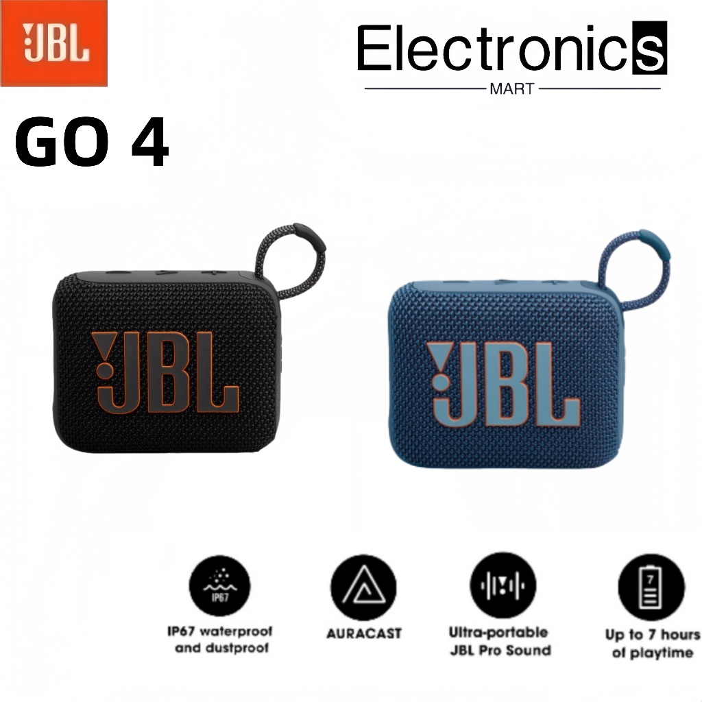 Jbl Go 4 ลําโพงไร้สายแบบพกพา Bluetooth 5.3 JBL Pro Sound