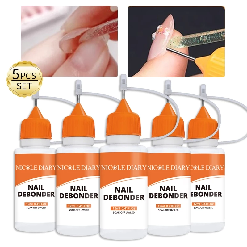 2/3/5 ชิ้นเล็บ Debonder ลบเล็บปลอมเคล็ดลับ Remover กดบนเล็บ Rhinestone Remover เครื่องมือ