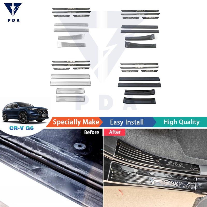 Honda CR-V(2023-ปัจจุบัน)บันไดประตูสําหรับ crv gen6 g6 อุปกรณ์ตกแต่งรถยนต์