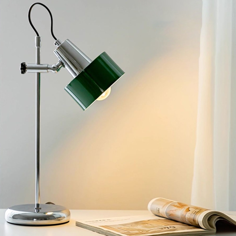 โคมไฟตั้งโต๊ะ Bauhaus โคมไฟตกแต่ง Led เหมาะสำหรับห้องนั่งเล่น ห้องนอน ห้องทำงาน สำนักงาน โคมไฟตั้งโต๊ะสีแดง เขียว และขาว
