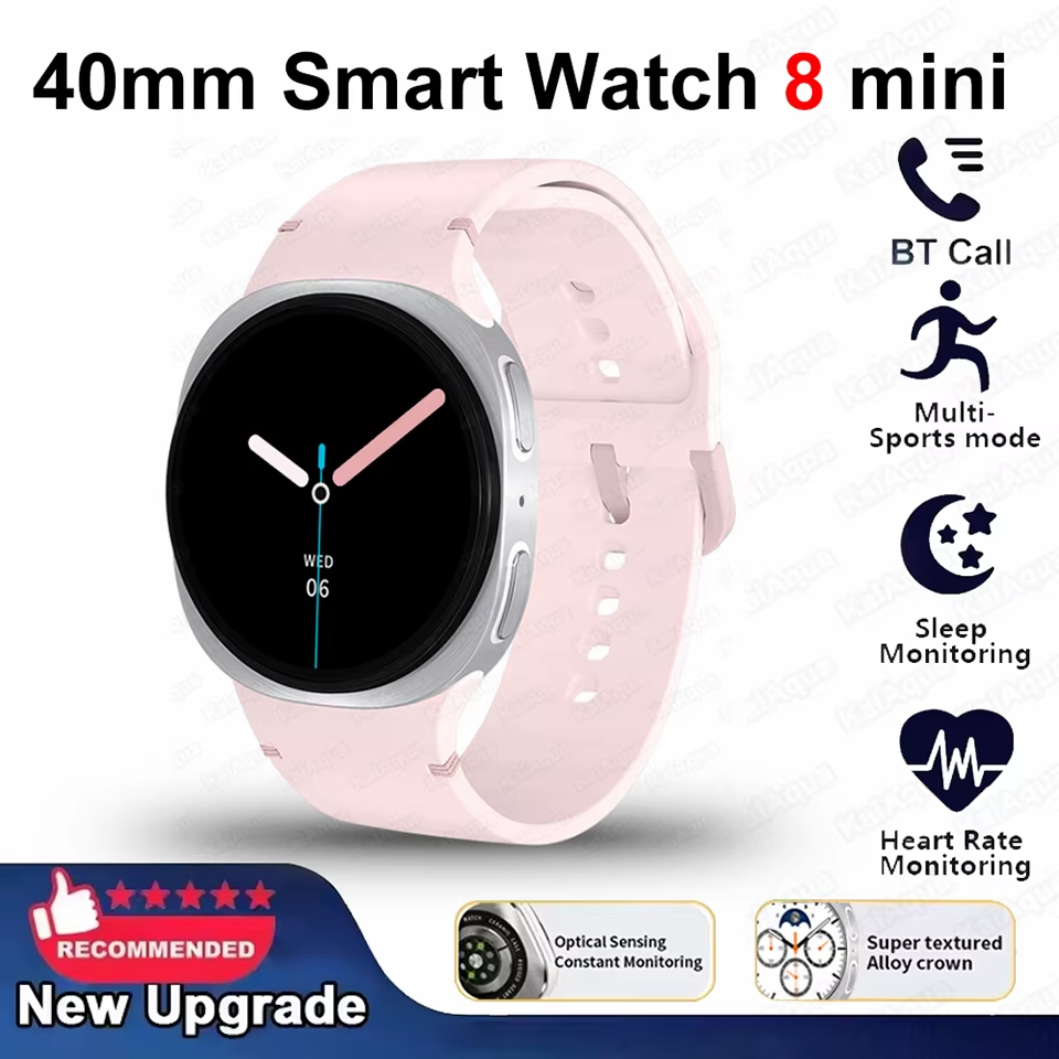 แฟชั่นใหม่สําหรับ Galaxy Watch 8 Mini 40MM Smartwatch NFC Bluetooth Call Heart Rate 1.28 นิ้วหน้าจอ AMOLED Smartwatch