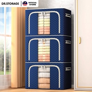 DR.STORAGE 24L/66L/100L/150L Foldable Storage Box Organizer Kotak Baju Storage Box Simpan Barang Kotak Simpan Barang 收纳箱